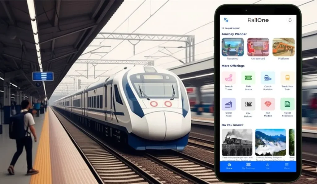 RailOne App की प्रमुख विशेषताएं